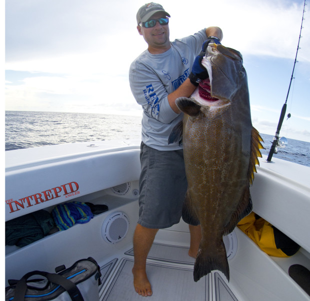 Black-Grouper-Craig-Yeti-WM-1200-Crop1-620x603 100 Miles Out: Offshore Grouper & Snapper Fishing Southwest Florida 2015 Reports Blog Fishing Reports  