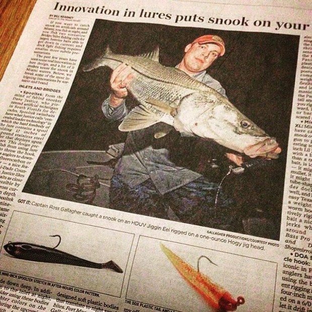 Miami-Herald-Ross-Gallagher-Snook-620x620 Miami Herald - Night Snook Fishing Techinques Media  